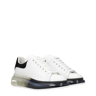 Alexander Mcqueen Alexander Mc Queen Oversize Women's Sneakers White/black Leather In White