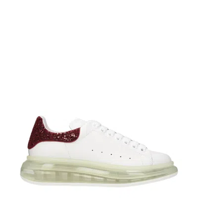 Alexander Mcqueen Alexander Mc Queen Oversized Sneakers Women's White/raspberry Leather In Multi