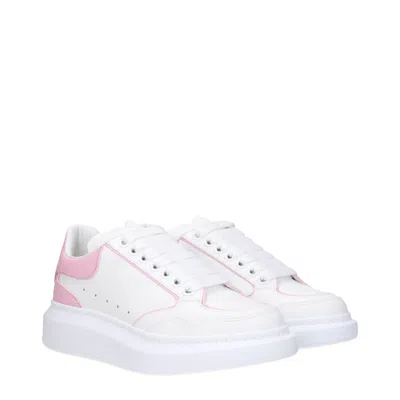 Alexander Mcqueen Alexander Mc Queen Sneakers Larry Women's White/pink Leather In Multi