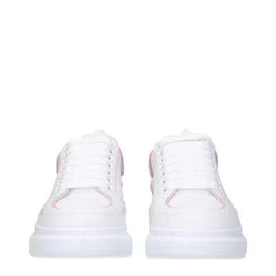 Alexander Mcqueen Alexander Mc Queen Sneakers Larry Women's White/pink Leather In Multi