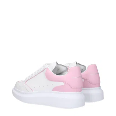 Alexander Mcqueen Alexander Mc Queen Sneakers Larry Women's White/pink Leather In Multi