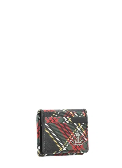 Vivienne Westwood Tartan Card Holder In Multi
