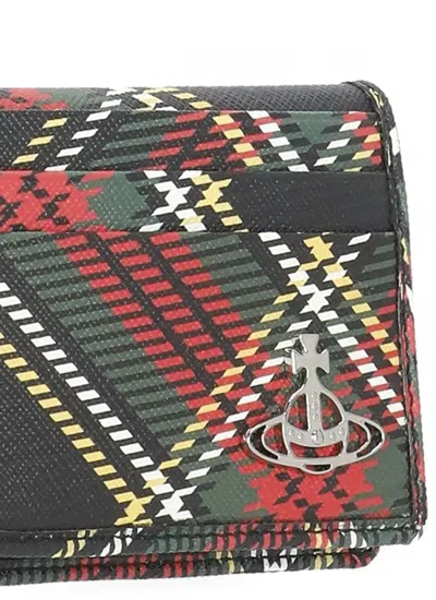 Vivienne Westwood Tartan Card Holder In Multi