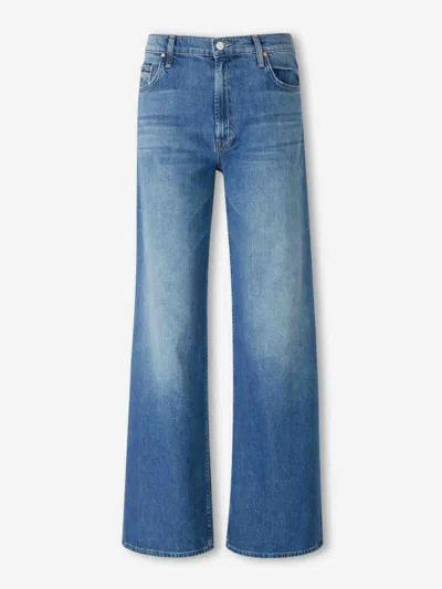 Mother Hustler Roller Skimp Jeans In Caving In In Blue