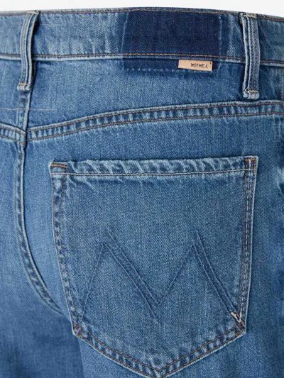 Mother Hustler Roller Skimp Jeans In Caving In In Blue