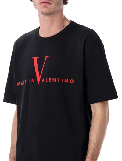 Valentino Crew Neck Short Sleeve T-shirt Design In Multi