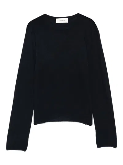Lisa Yang Georgie Long-sleeve Crew-neck Top In Black