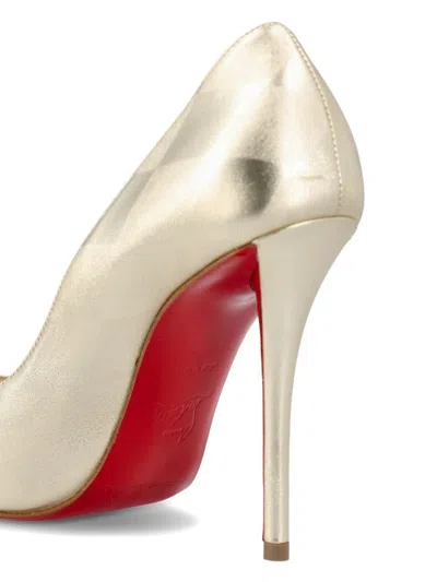 Christian Louboutin Miss Z Leather Pumps In Silver