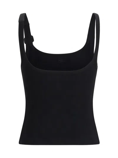 Courrèges Top Blacks And Greys In Black