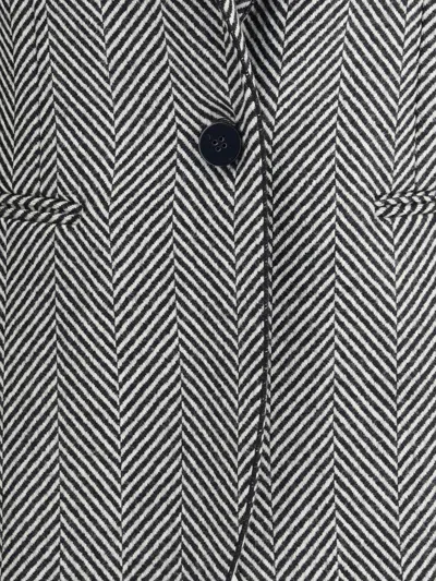 Forte Forte Multicolor Fleece Wool Coat In Gray