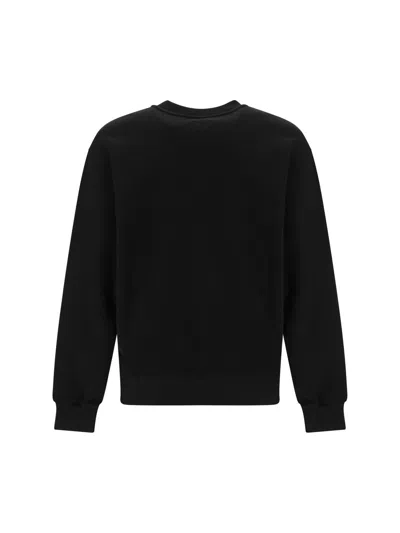 Kenzo Wild Tiger Crew Neck Sweatshirt Ribbed Cuffs Hem In Black
