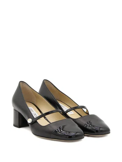Jimmy Choo Elisa Patent Leather Pumps In Black