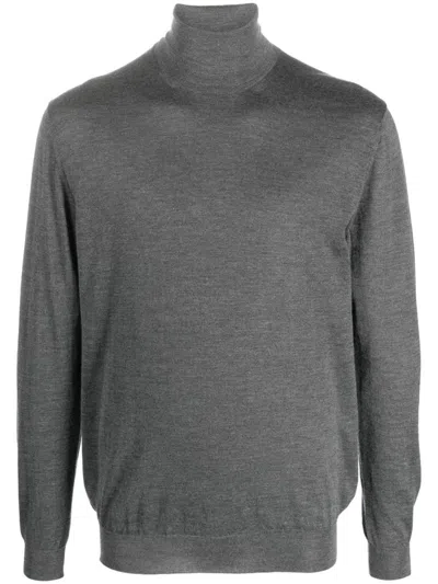 Malo Turtleneck Sweater In Gray