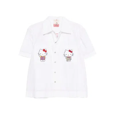 Péro Pocket Embroidered Shirt In White