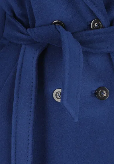 Max Mara Coats In Blue