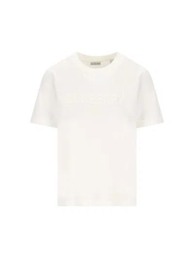 Burberry T-shirt And Polo Shirt In White
