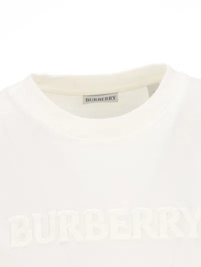 Burberry T-shirt And Polo Shirt In White
