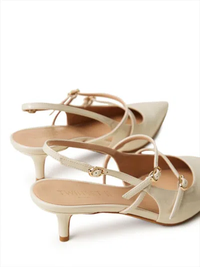 Twinset Strappy Slingback Pumps In Multi
