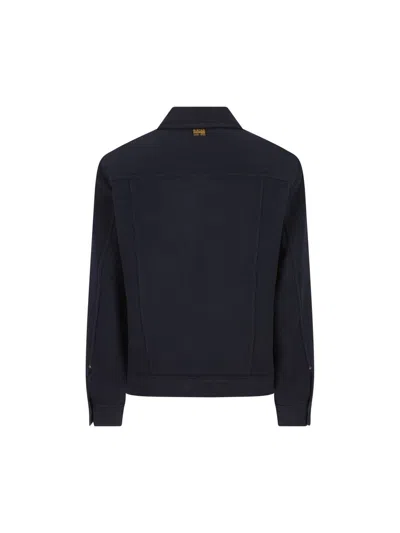 G-star Raw Button-fly Jacket In Blue