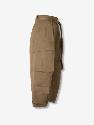 Acne Studios Twill Cargo Pants In Brown