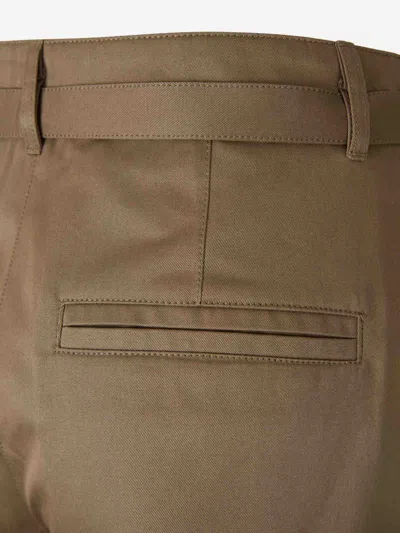 Acne Studios Twill Cargo Pants In Brown