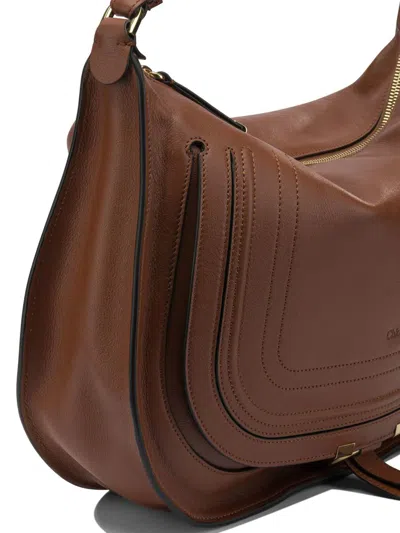 Chloé Medium "marcie" Shoulder Bag In Brown
