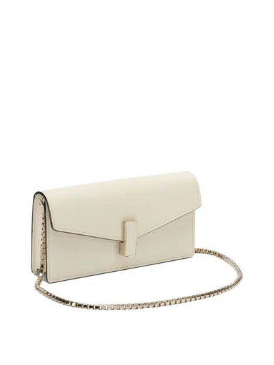 Valextra Clutch "iside" With Chain In White