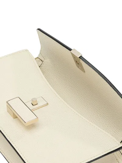 Valextra Clutch "iside" With Chain In White
