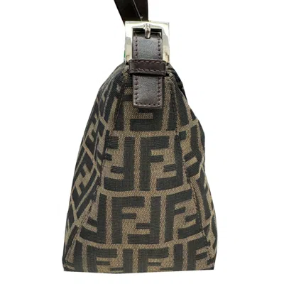 Pre-owned Fendi Brown Canvas Leather Shoulder Bag ()