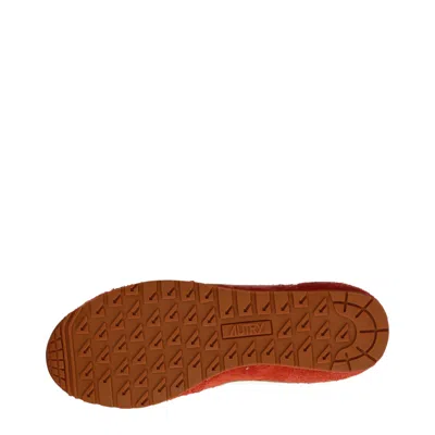 Autry Windspin Suede And Leather Sneakers In Rubyrutabaga In Red