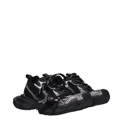 Balenciaga Men Two-tone Mesh And Rubber 3xl Sneakers In Black