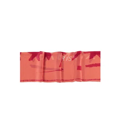 Givenchy Logo Silk Scarf Men In Orange