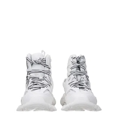 Balenciaga Women's Track Fabric Sneakers White In White