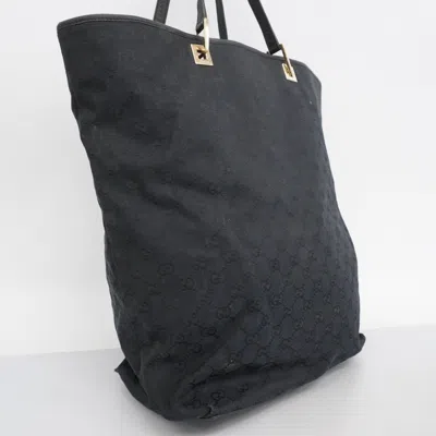 Pre-owned Gucci Black Canvas Tote Bag ()