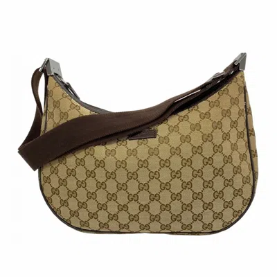Pre-owned Gucci Brown Canvas Shoulder Bag ()
