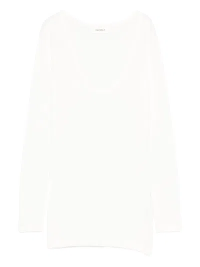 Lisa Yang Amalea Cotton And Cashmere Sweater In White