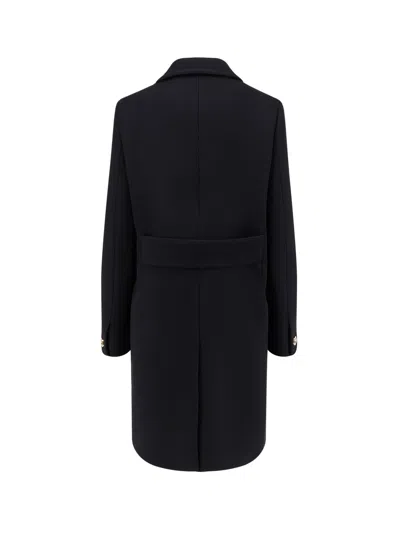 Gucci Batavia Wool Coat In Black