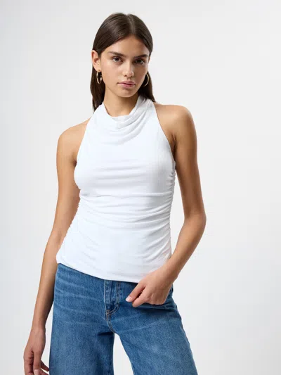 French Connection Gibson Jersey Cowl Neck Top  Tops In White