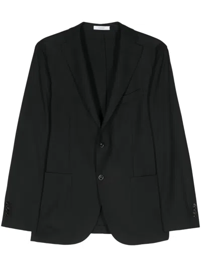 Boglioli Single Breasted Jacket Notch Lapel Pockets In Black