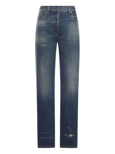 Prada Casual Trousers Featuring Five-pocket Design In Blue