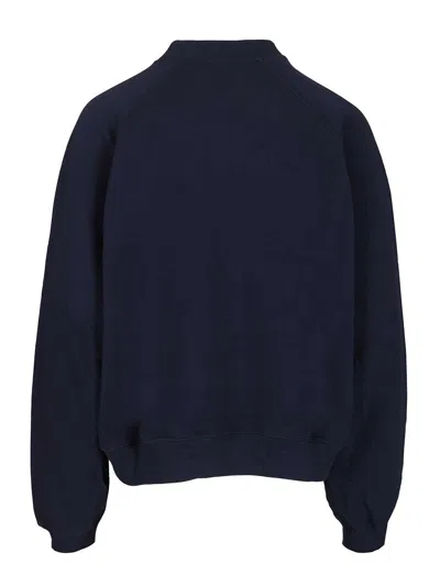 Polo Ralph Lauren Polo Ralph Lauren Cotton Fleece Crewneck Sweatshirt In Blue