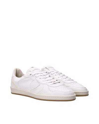 Philippe Model Pgal Perforated Panel Trainers In White
