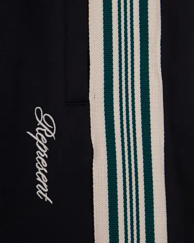 Represent Clothing Pantaloni Taped Track Jet Black In Black
