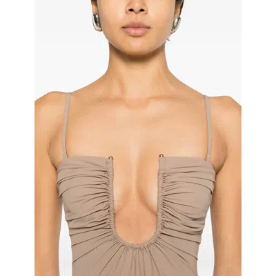 Christopher Esber Dresses Neutral In Gold