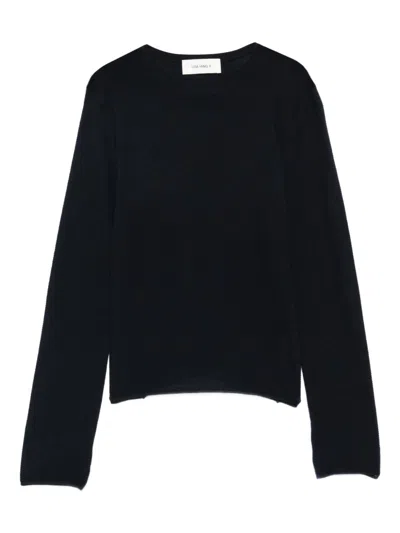 Lisa Yang Georgie Long-sleeve Crew-neck Top In Black