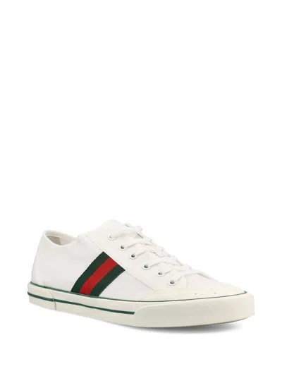Gucci Fabric Upper And Rubber Sole Sneaker In White