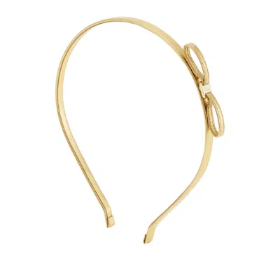 Ferragamo Mini-bow Headband In Gold