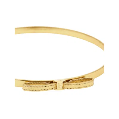 Ferragamo Mini-bow Headband In Gold