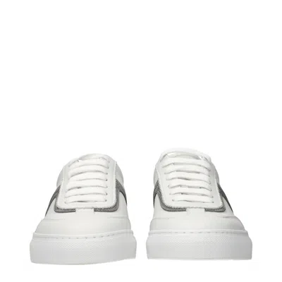 Brunello Cucinelli Women Leather Sneaker With Precious Detail In Animal Print