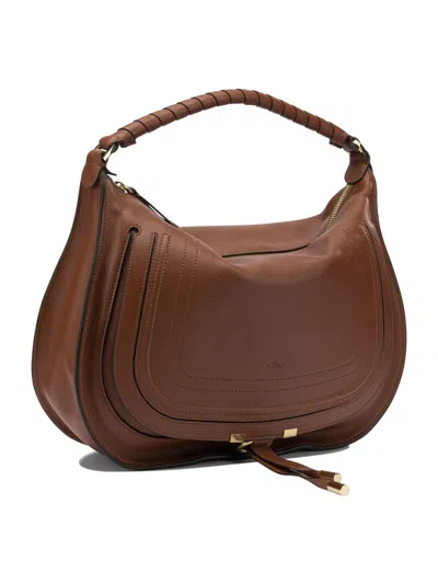 Chloé Marcie Shoulder Bags Brown